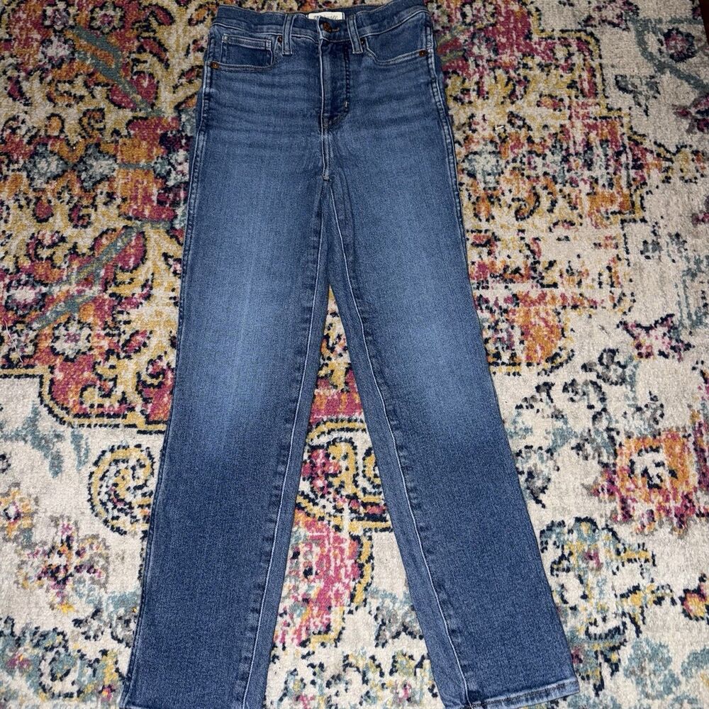 Madewell Size 24 Women’s Blue Medium Wash Straight Leg Denim Jeans Slim